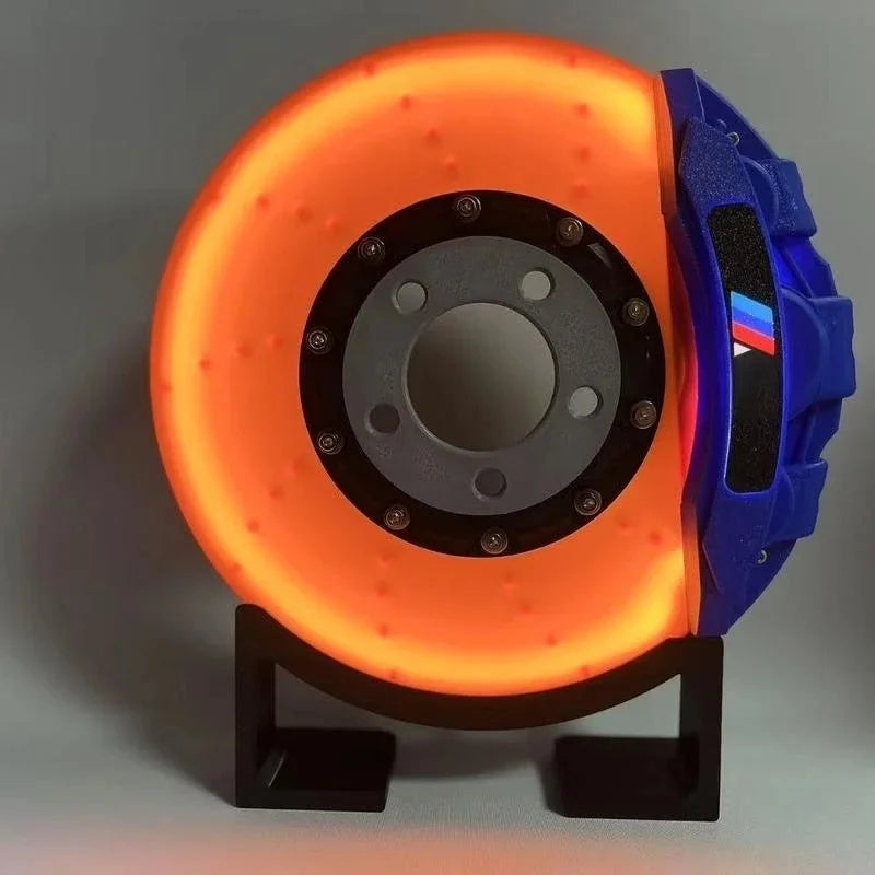 Brake Disc Night Light Led Atmosphere Lights Handmade Diy Charging Desktop Wall-Mounted Night Light Ornaments Home Decoration