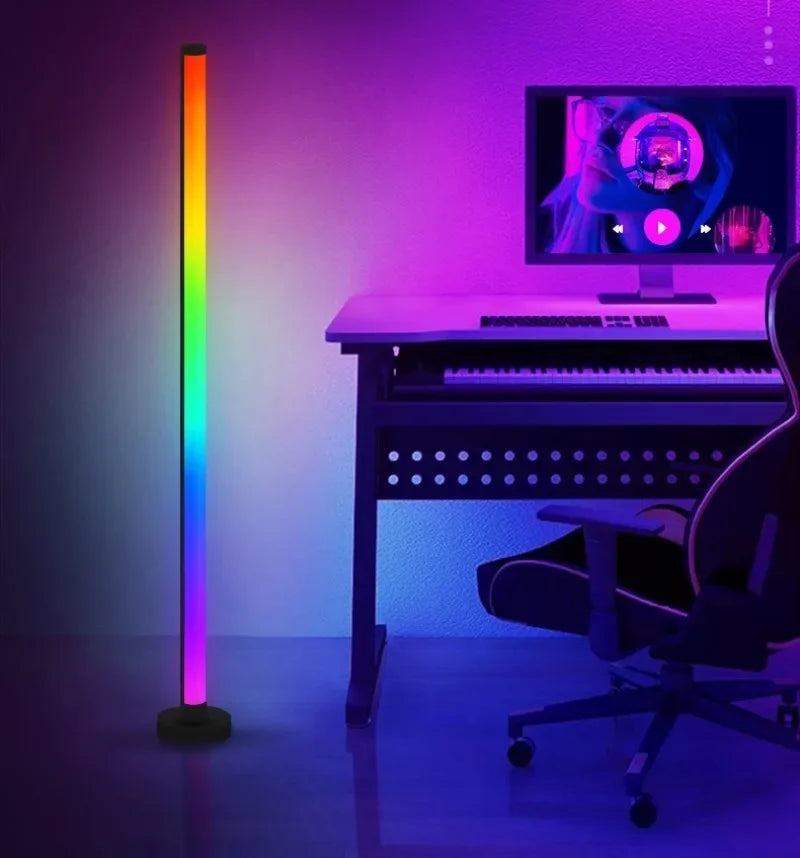 EISSLOLY 2PCS Intelligent RGB Floor Lamp APP Control Music Synchronized Corner Lighting Room decoration Standing Lights