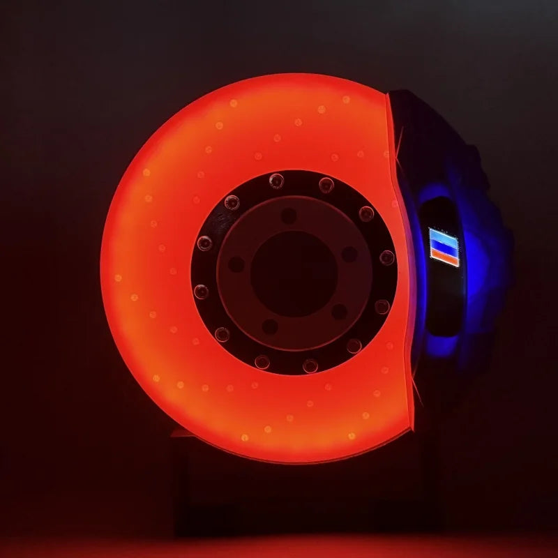 Brake Disc Night Light Led Atmosphere Lights Handmade Diy Charging Desktop Wall-Mounted Night Light Ornaments Home Decoration